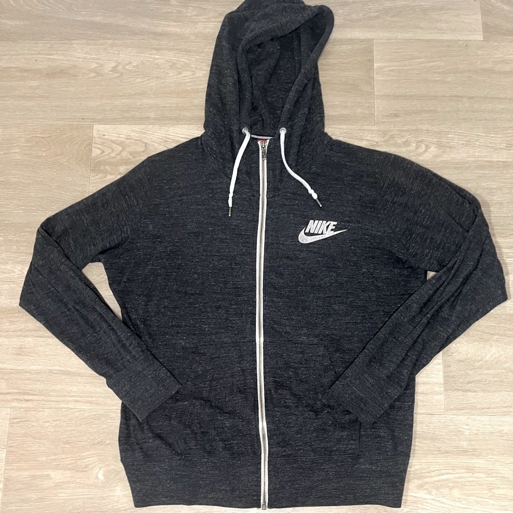Nike Zip Up Grey Hoodie